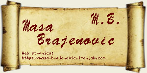 Maša Brajenović vizit kartica